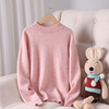 Autumn and winter children Cashmere sweater Children's clothing men and women Big boy Half a Cashmere sweater Cashmere Base coat keep warm