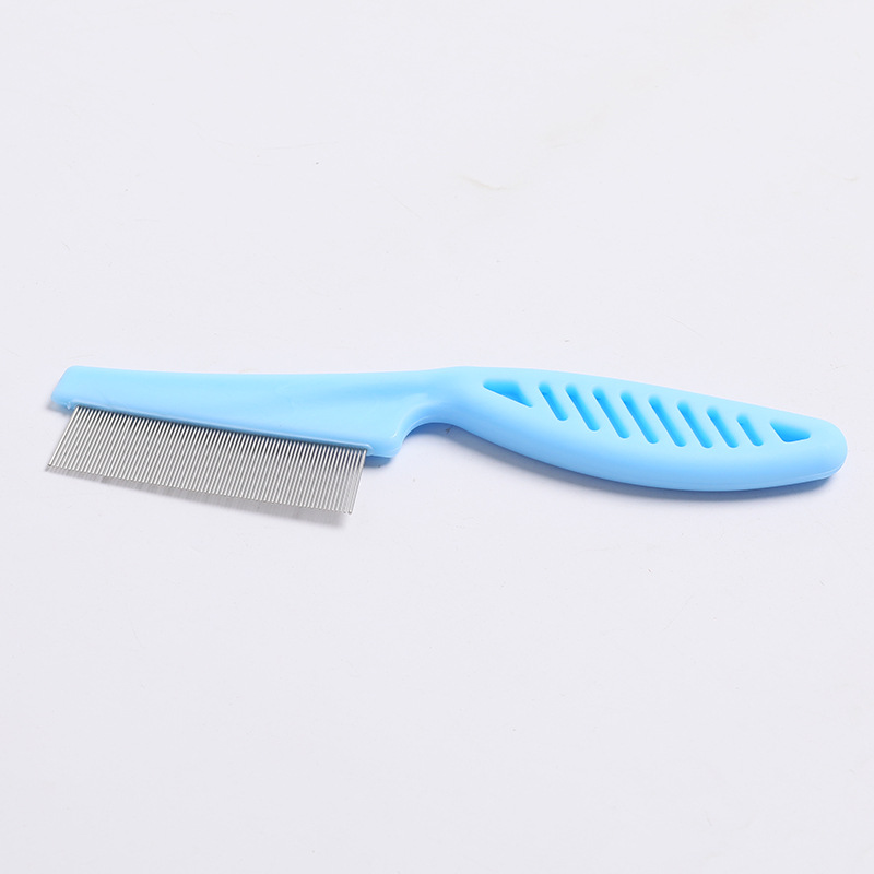 Pet Comb Long Handle Dog Cleaning Comb Hair Comb Straight Comb Dense Tooth Comb Flea Cleaning Comb Factory Wholesale