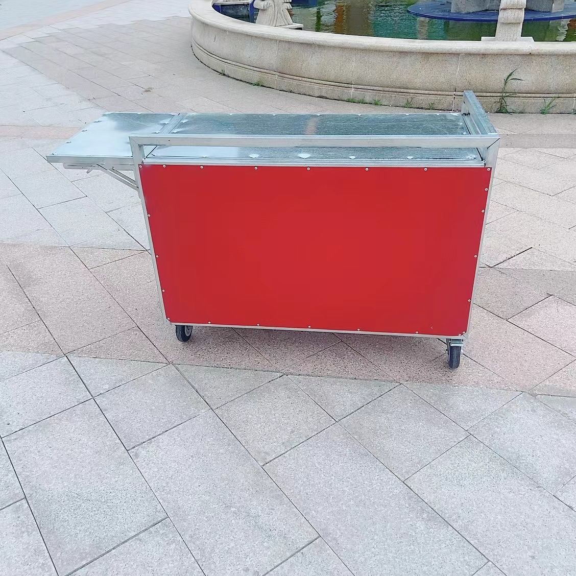 早餐车流动夜市摆摊小吃车网红小推车折叠餐车移动地摊手推车代货