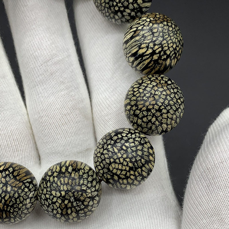 厂家批发 柬埔寨龙鳞纹沉香木手串2.0男女款单圈手链文玩木质品