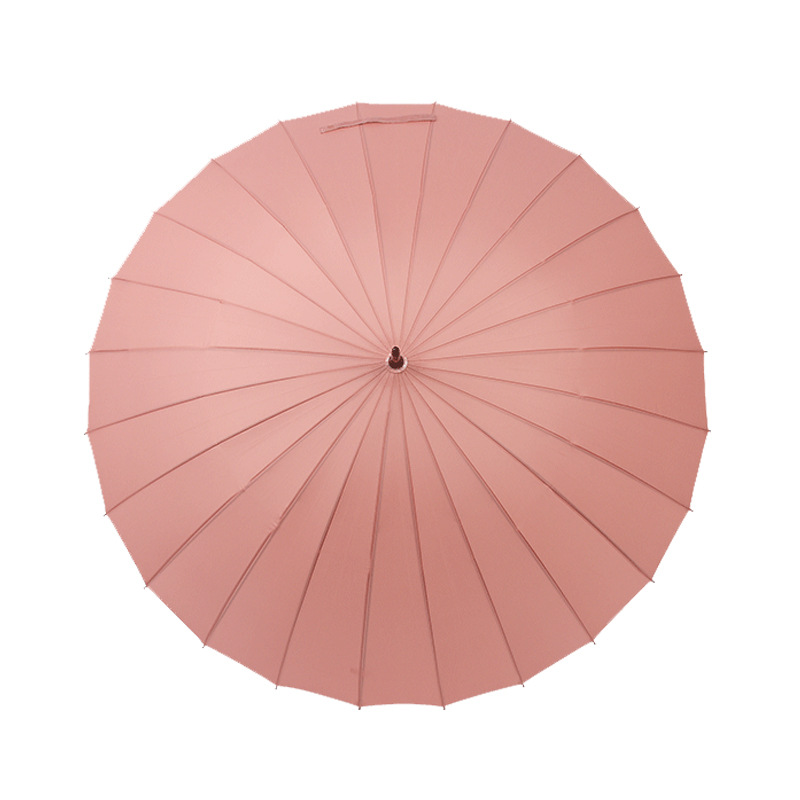 Sunny Umbrella Super Large Reinforced Wind-Resistant and Rainproof Straight Umbrella Factory Creative 24 Bones Blooming in Water Long Handle Umbrella