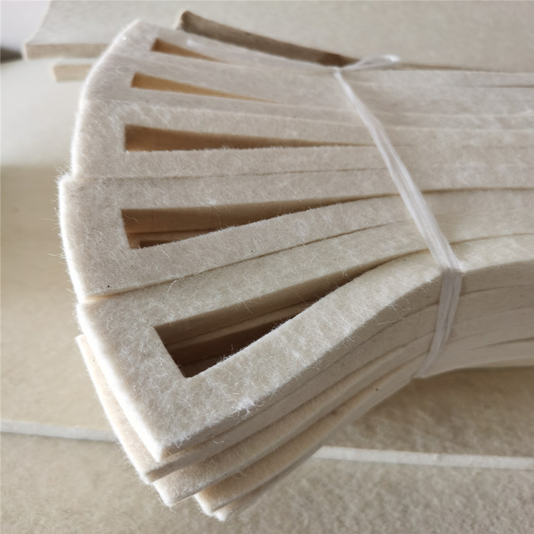 工业羊毛毡圈油封高温阻燃抛光防尘吸油过滤密封毛毡条垫块各尺寸