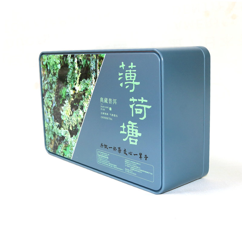 云南勐腊易武茶区薄荷塘普洱生茶80克铁盒装礼品茶草果地春茶散茶