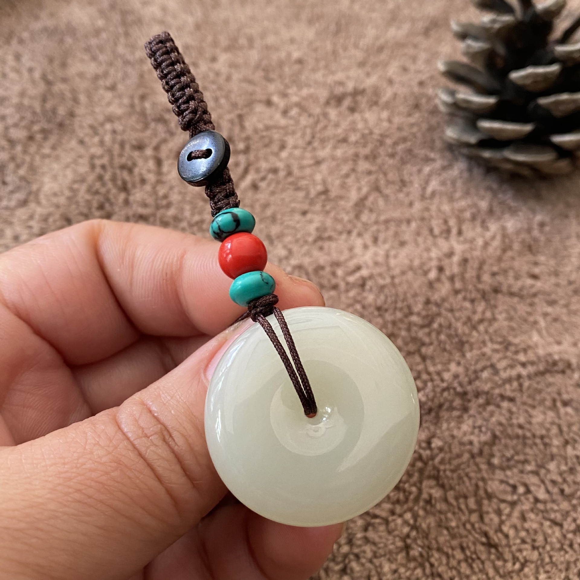 新疆和田玉平安扣钥匙挂坠青海料白玉平安扣吊坠玉坠玉佩-阿里巴巴