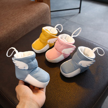 婴儿鞋袜秋冬季软底0一3个月1岁男女宝宝学步棉鞋新生儿百天加厚