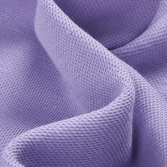 210g潮牌双面珠地面料 棉氨纶肌理双面布珠地布针织布料 t恤面料