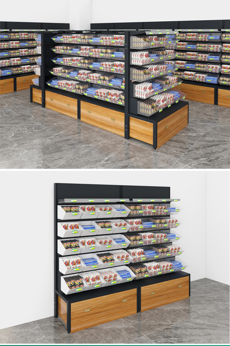 超市糖果干果货架展示架小卖部便利店散装散货散称零食食品展示柜