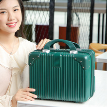 新款14寸可爱化妆包女复古小行李箱便携ABS大容量旅行箱厂家直销