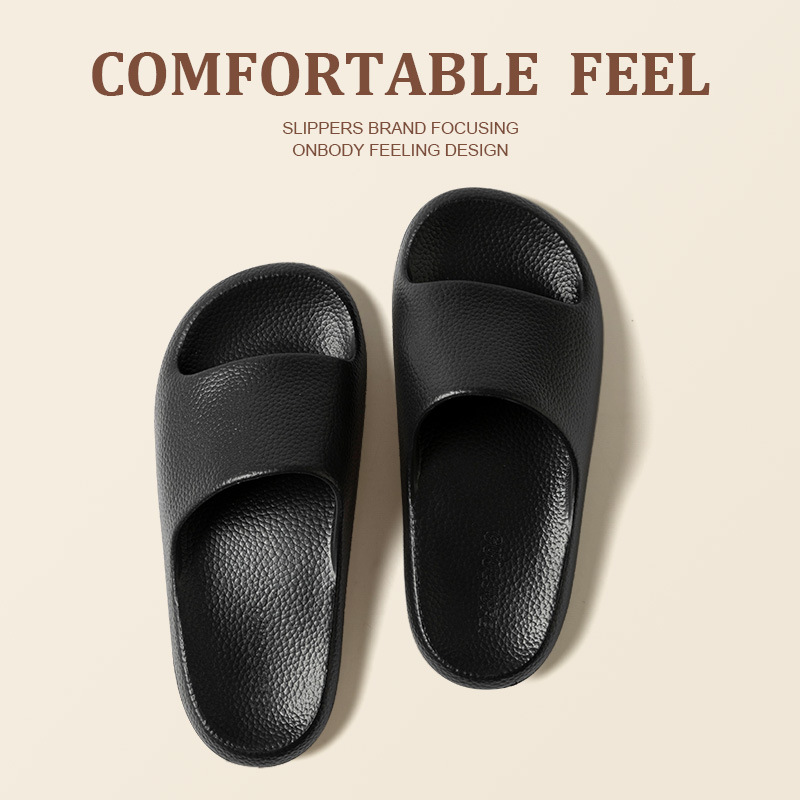 Women's Summer Vintage Leather Pattern Eva Non-Slip Slippers Men's Indoor Soft Bottom Mute Couple Gift Slippers
