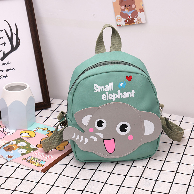 2022 New Cute Children's Bag Boys and Girls Baby Schoolbag Small Elephant Western Style Backpack Kindergarten Preschool