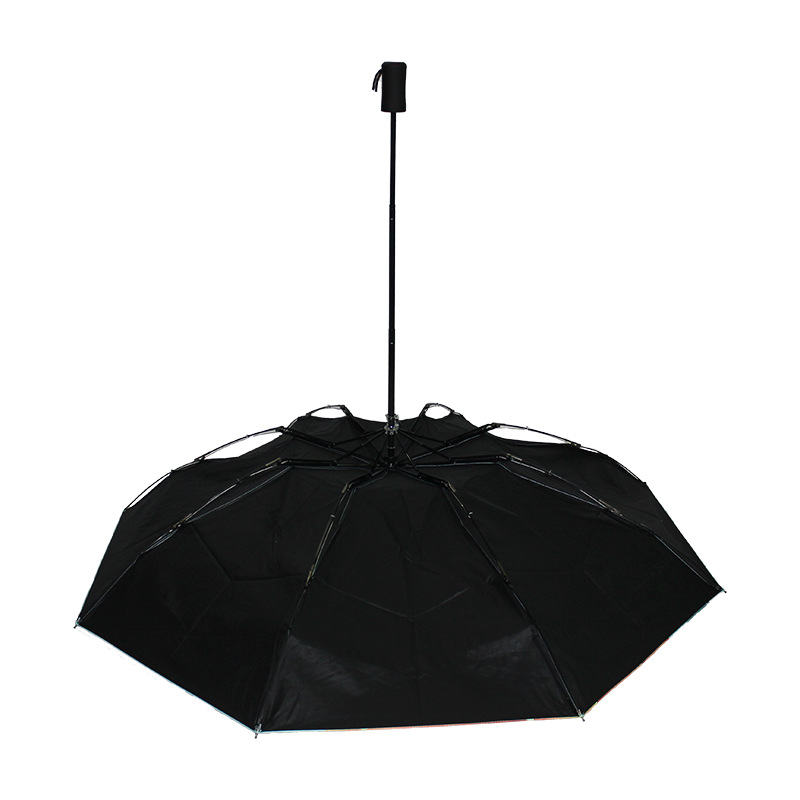 25寸数码印花防风纤维伞骨手动三折伞外贸伞广告折叠雨伞定制logo