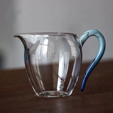 新款高硼硅玻璃凤玉公道杯 家用待客泡茶杯 高颜值大号茶海分茶器