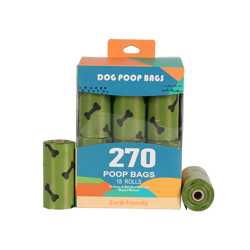 Popular Pet Garbage Bag EPI Biodegradable Stool Bag Storage Capsule Bone Dispenser Dog Walking Poop Picking