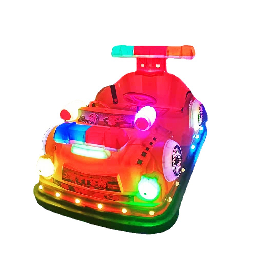 公园游乐场儿童碰碰车室外游乐设备电动小车 广场彩灯双人亲子款