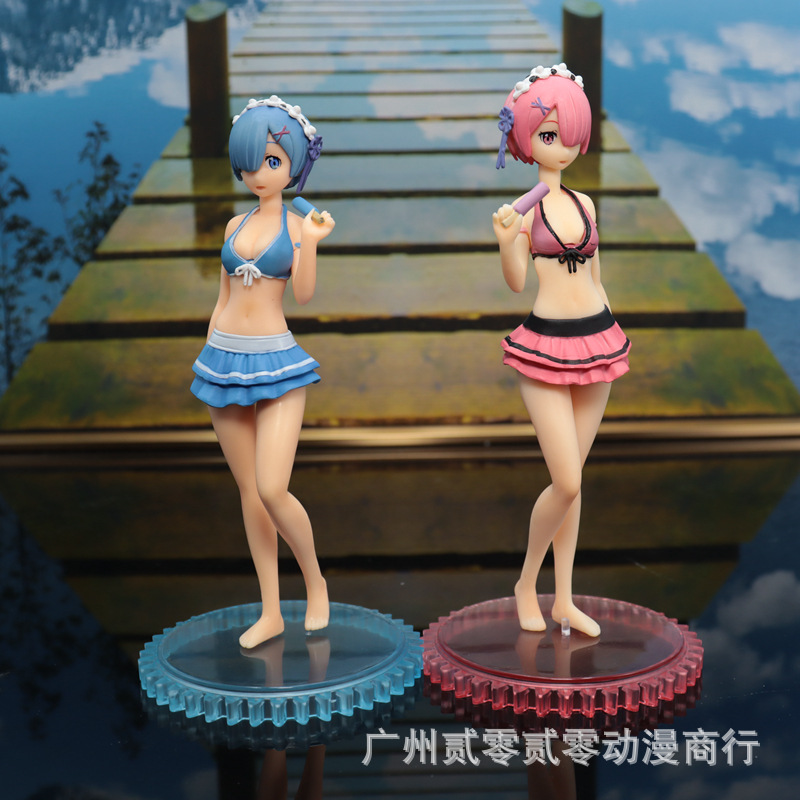 从零开始的异世界生活 蕾姆拉姆 雷姆泳装 1/12 冰淇淋手办模型