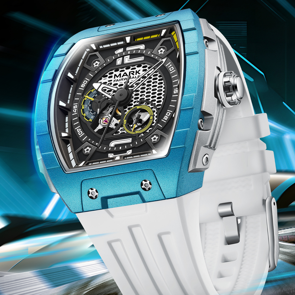 马克华菲mark fairwhale手表品牌新款跨境海外专供夜光防水机械表