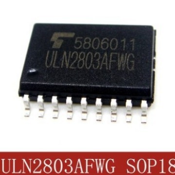 贴片uln2803afwg 芯片 达林顿晶体管阵列 8npn sop-18 原装进口