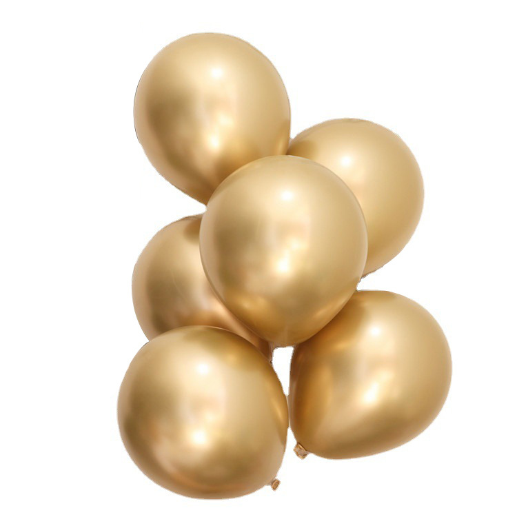 Qiao Bo Metal Balloon Wholesale 10-Inch 2.2G Decorative Balloon Holiday Wedding Party Layout Factory Balloon