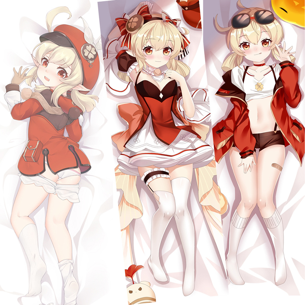 原神游戏可莉等身抱枕套二次元动漫周边双人长条枕头靠枕厂家直销