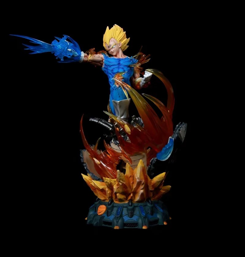 超级赛亚人 ls 超大 三头雕 贝吉塔 合体 可发光 雕像 盒装手办