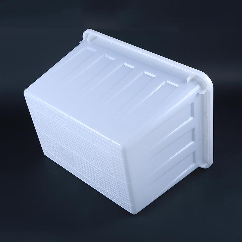 塑料水箱 大号长方形白色泡瓷砖养殖盆周转箱塑料水槽 塑胶箱子