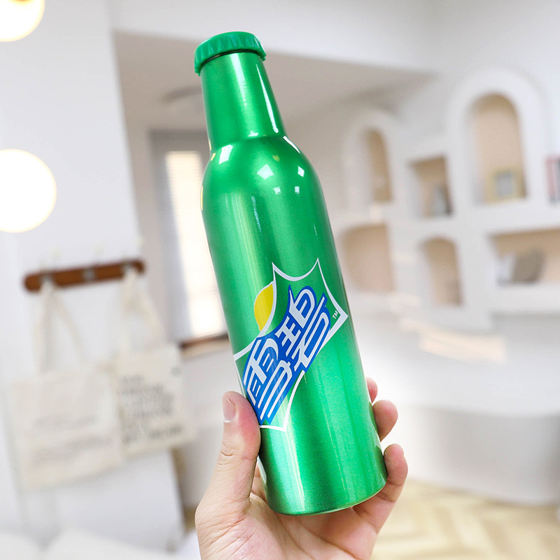 创意雪碧造型保温杯密封防漏户外运动保温水瓶男女士学生随手杯子