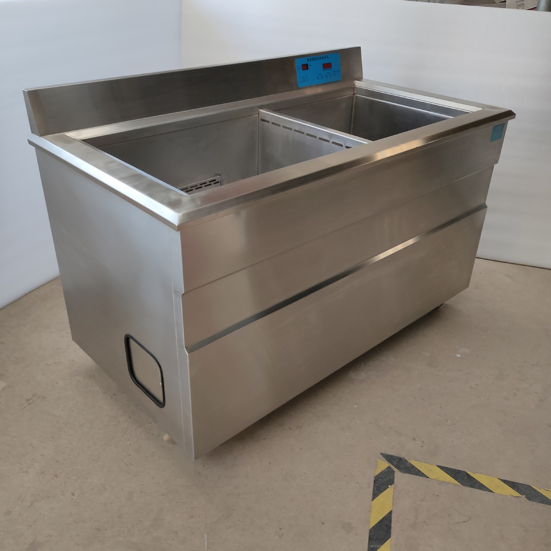 厂家定制新款超声波双槽一体洗碗机学校食堂饭店商用全自动洗碗机