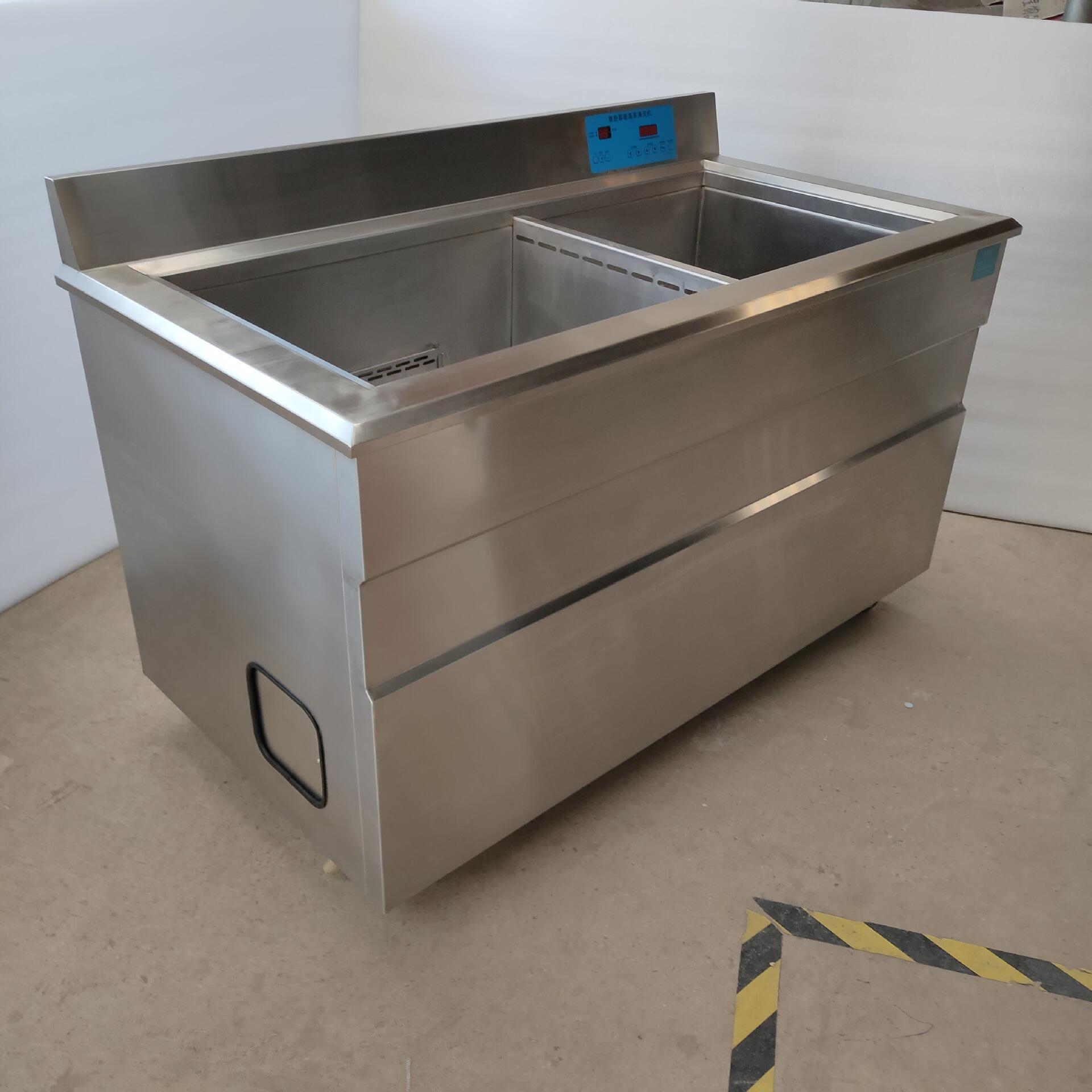 厂家定制新款超声波双槽一体洗碗机学校食堂饭店商用全自动洗碗机