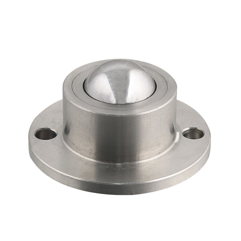 工厂批发不锈钢法兰型钢珠滚轮bchf27/30/39/48万向球牛眼传动珠