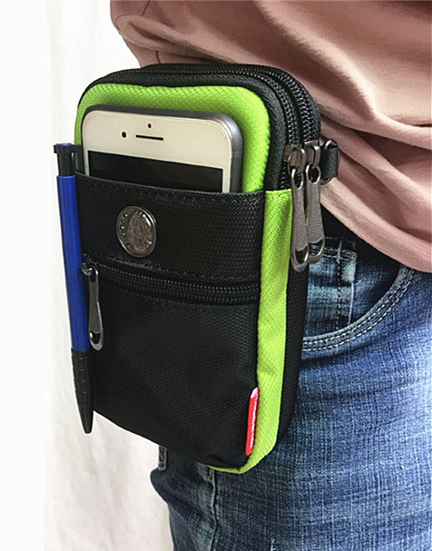 手机腰包男穿皮带手机套防水户外运动腰带多功能手机袋竖款挂包女