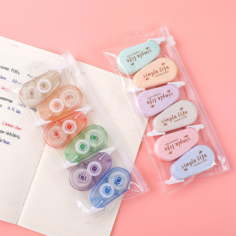 Dongyang Morandi Correction Tape Wholesale Student Mini-Portable 6 Pack Correction Tape Cute Girl Correction Tape