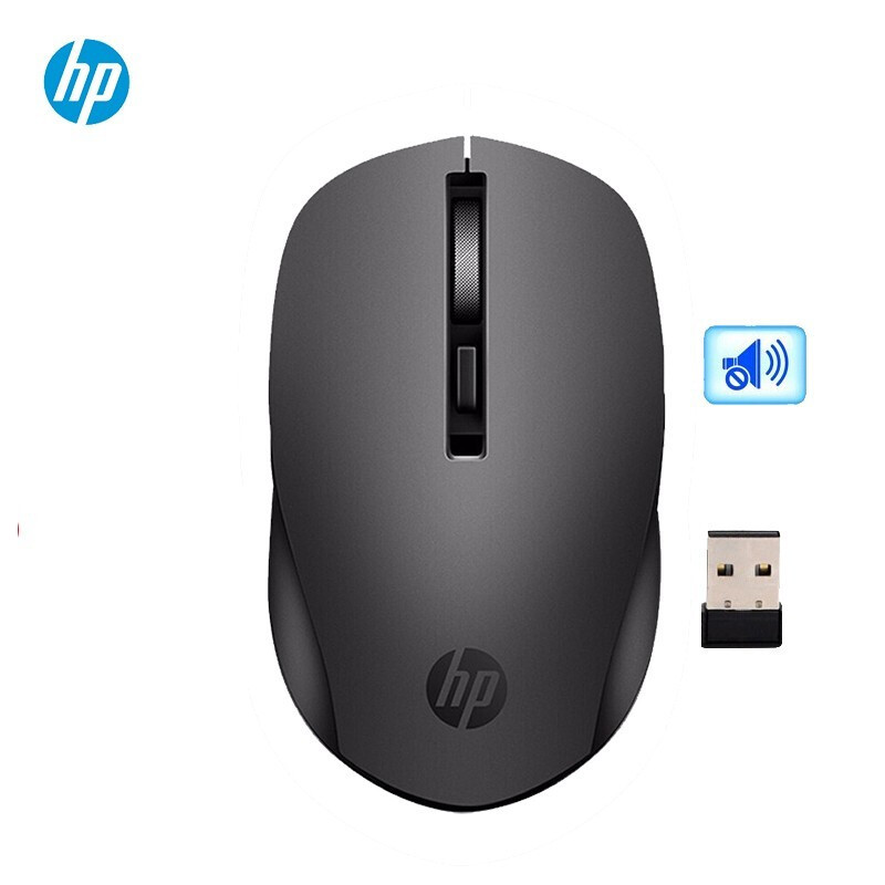 HP/惠普 S1000plus无线静音鼠标 适用于笔记本台式电脑 省电便携