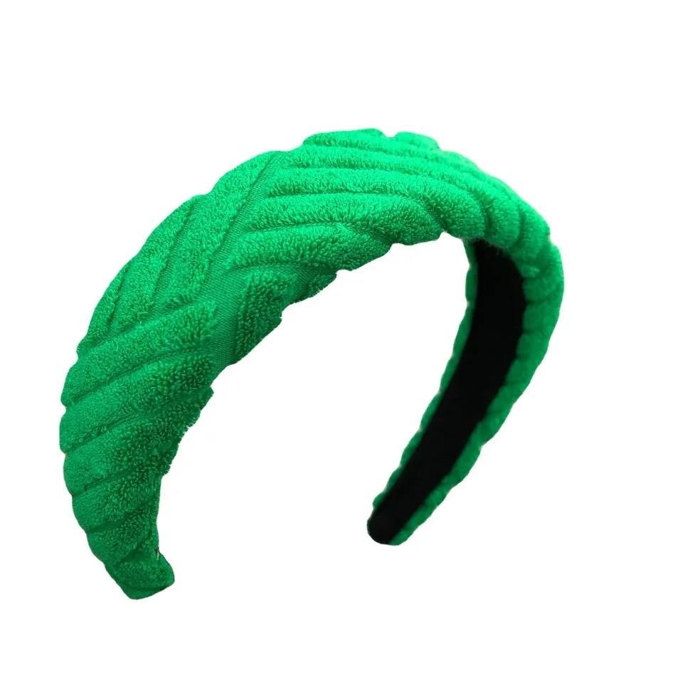 热卖款绿色海绵款发箍 特显白头箍甜酷可爱加厚高颅顶发卡发饰女