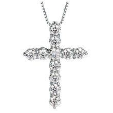 亚马逊eBay跨境代发 欧美时尚配饰公十字耶稣2.8mm圆莫桑石项链