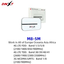 M8-DNXT三网车载便携随身wifi路由可插sim卡2100毫安电池4g路由器