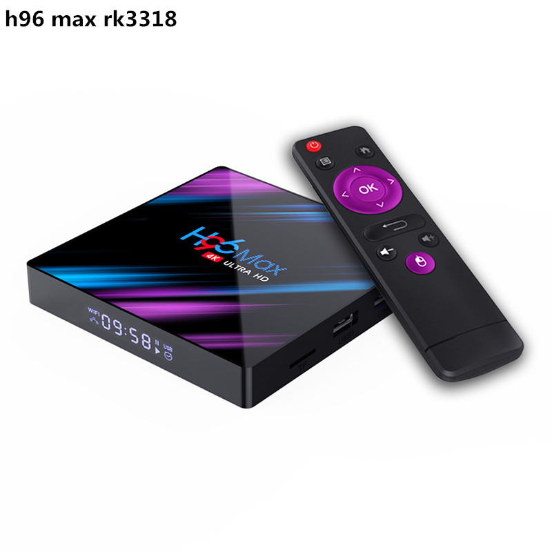 H96max Set-Top Box Rk3318 Android 10.0 4G +32G 4K Hd Network Player Tvbox