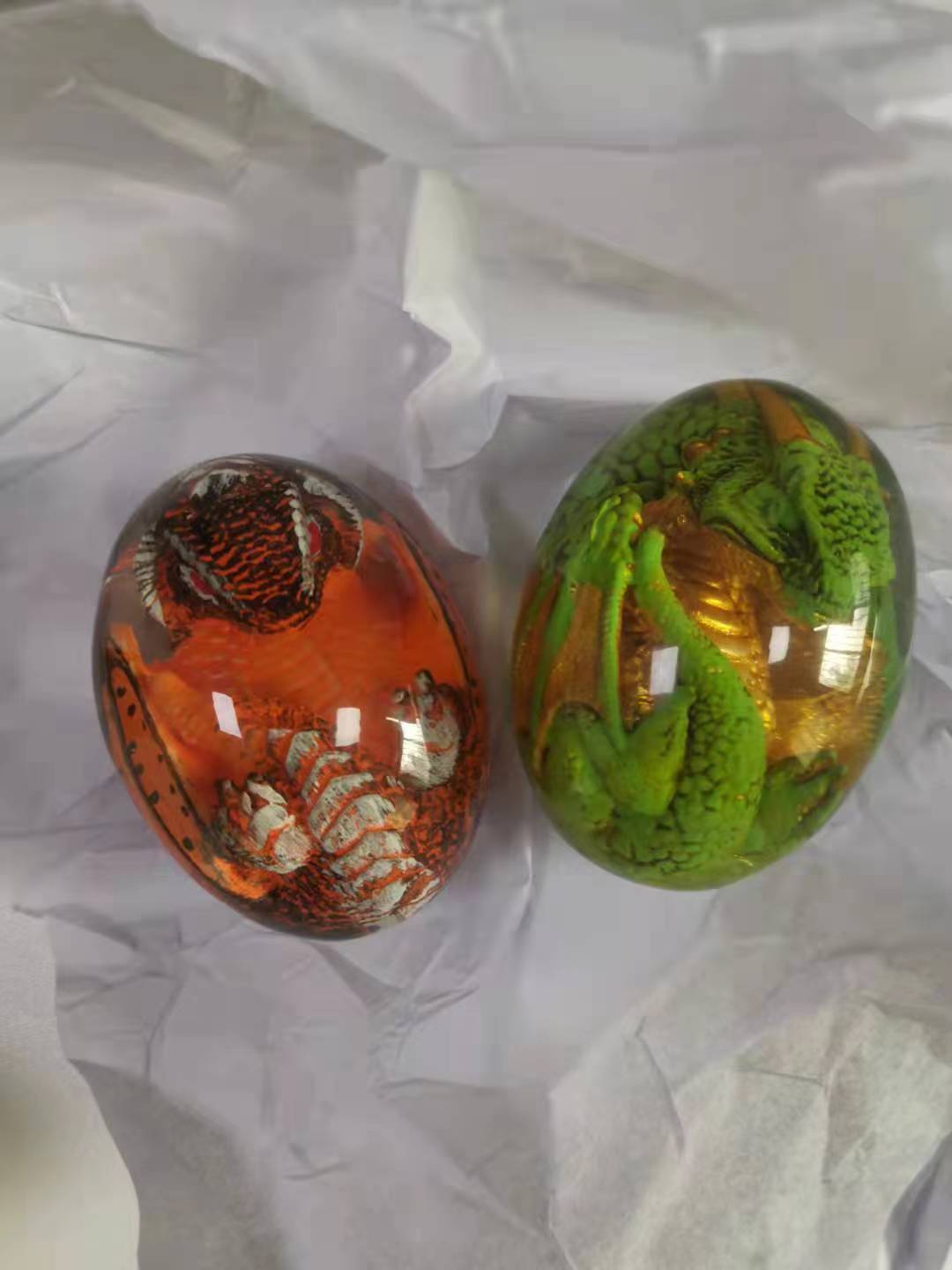 lava dragon egg发光熔岩龙蛋权力的游戏飞龙蛋 恐龙蛋纪念品