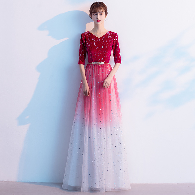 主持礼服蓬蓬裙