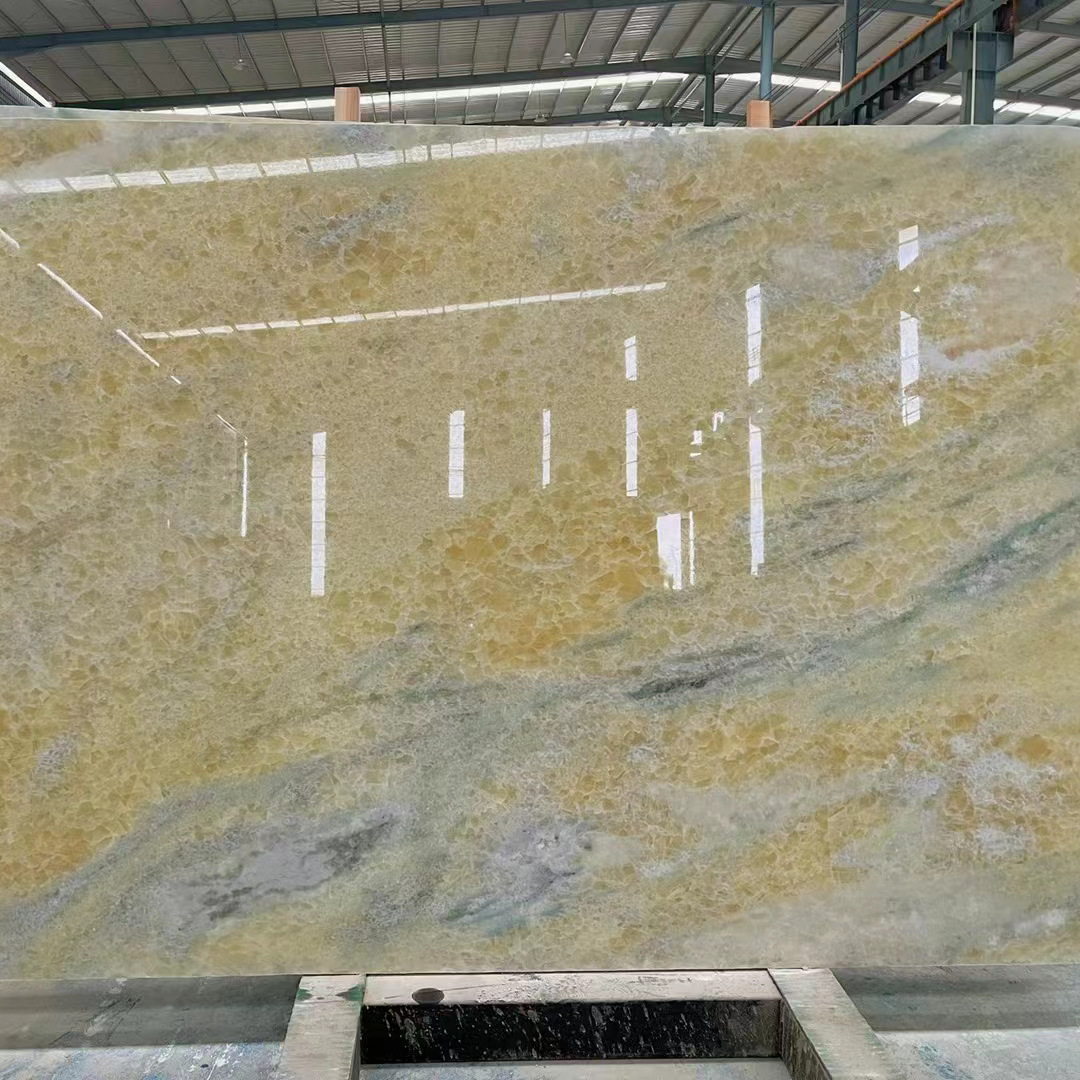 黄水晶 天然大理石透光大理石台面轻奢背景墙 水头石材-阿里巴巴