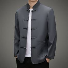 2023现代中式男装男士唐装男款中国风外套男中老年男寿星老人衣服