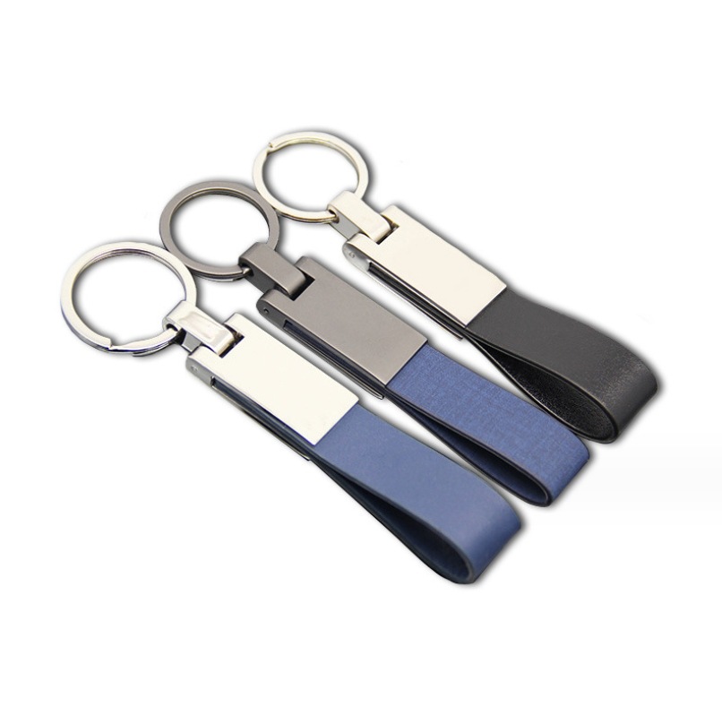 Metal Leather Key Chain