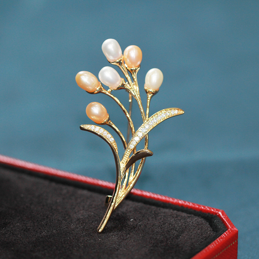 珍珠淡水珍珠胸针