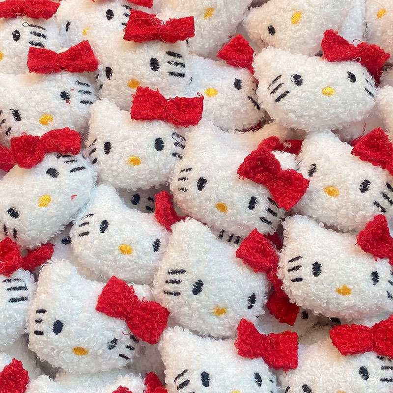 cute hello kitty pendant plush toy doll wholesale small hello cat doll schoolbag bag charm keychain