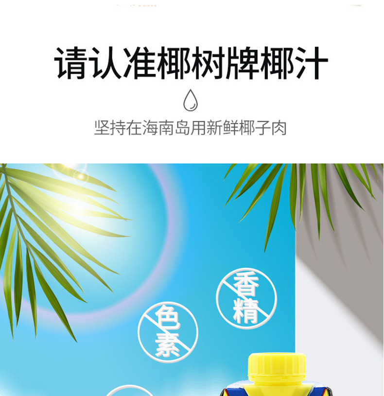 海南椰汁正宗椰树牌椰子奶植物蛋白饮料 海南特产330ml*24盒整箱