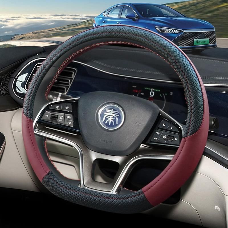 比亚迪秦plusdmi方向盘套四季免手缝内饰用品ev新能源专用车把套
