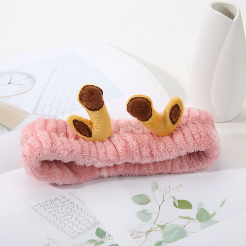 Korean Cute Cartoon Animal Antler Small Eyes Rabbit Ears Headband Girl Face Wash Hair Band Cat Ears Hair Band