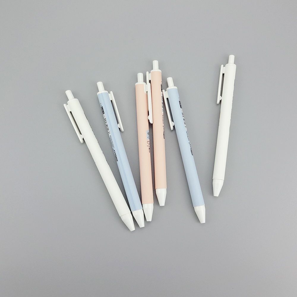 简约按动中性笔 韩国少女心签字笔学生用小清新创意黑笔文具