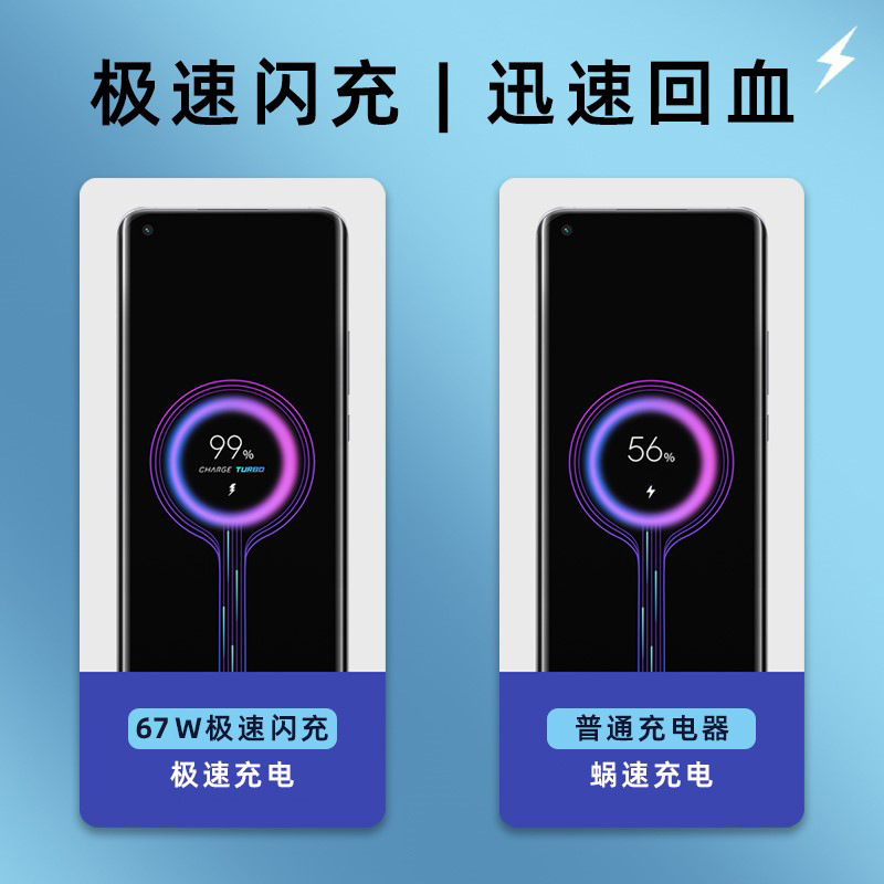 适用红米note10pro充电器快充67w闪充头note10pro手机充电头原装