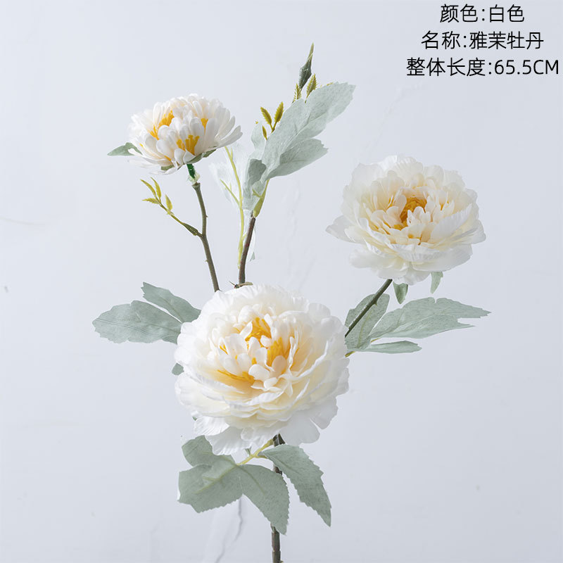Peony Ins Macaron Artificial Flower Factory Home Decoration Wedding Bouquet Bridal Bouquet Wall Fake Flower Mw64234