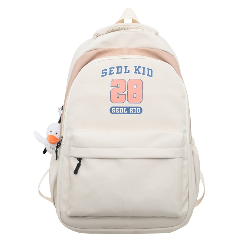 Backpack Wholesale 2023 New Junior and Middle School Students Schoolbag Women's Casual Simple College Student Trip Backpack